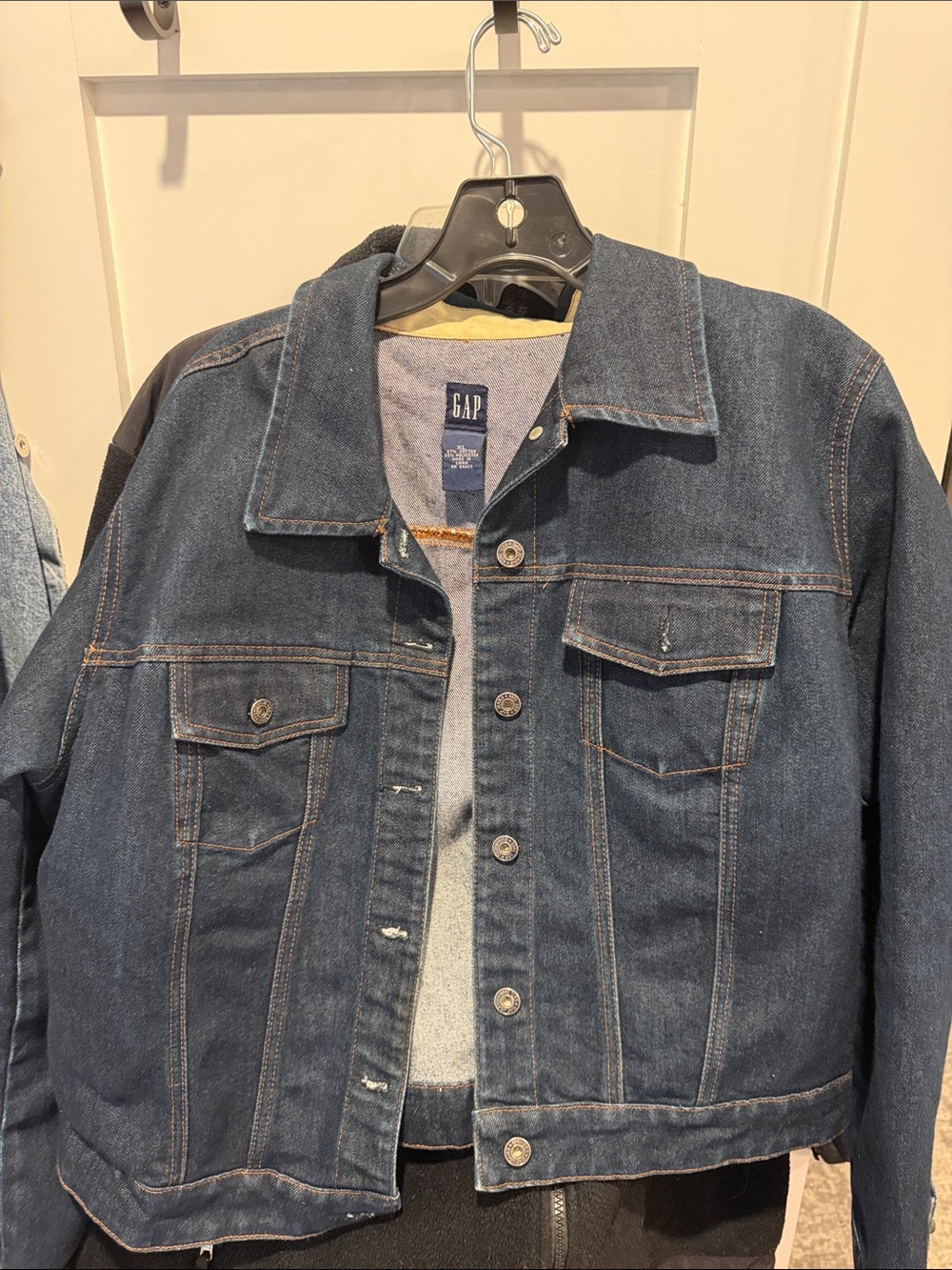 GAP womens Dark Indigo Denim Jacket